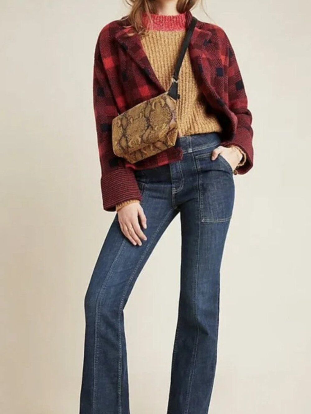 NWT Anthropologie Pilcro High-Rise Utility Bootcut Jeans | Size 29 - Picture 3 of 8